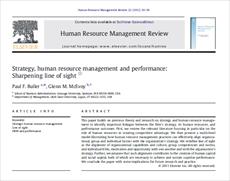 مقاله ترجمه شده با عنوان راهبرد و عملکرد مدیریت منابع انسانی: روشن تر کردن خط دید